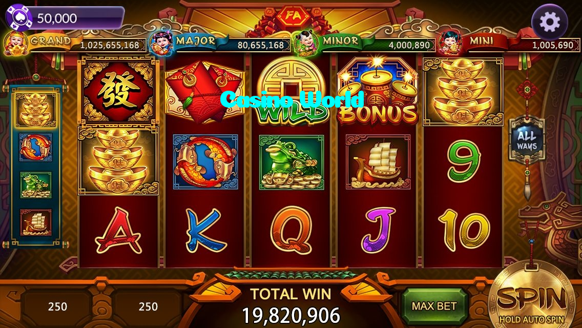 Casino World casino presented on mobile device in Pakistan with slots and live games